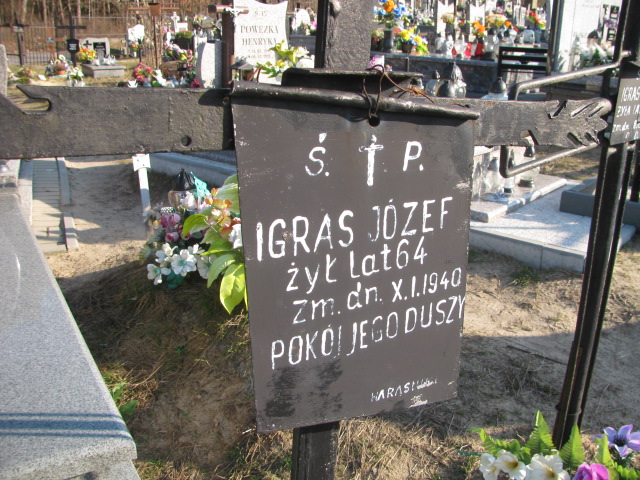 Józef Igras Huta Krzeszowska - Grobonet - Wyszukiwarka osób pochowanych