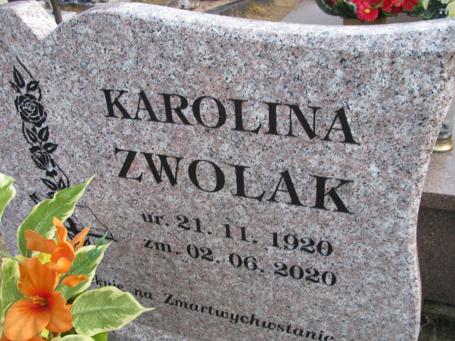 Karolina Zwolak 1920 Huta Krzeszowska - Grobonet - Wyszukiwarka osób pochowanych