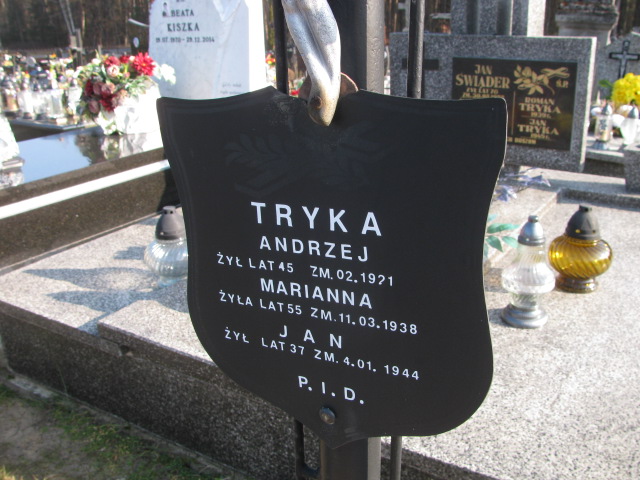 Jan Tryka Huta Krzeszowska - Grobonet - Wyszukiwarka osób pochowanych
