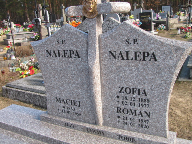 Zofia Nalepa 1888 Huta Krzeszowska - Grobonet - Wyszukiwarka osób pochowanych