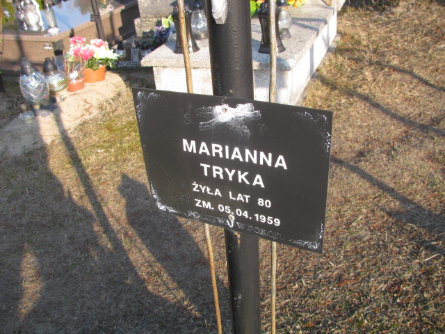 Marianna Tryka Huta Krzeszowska - Grobonet - Wyszukiwarka osób pochowanych